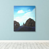 아 름 다 독 도 Dokdo Main Island Koreanische Sehenswürd Leinwanddruck (Insitu (Holzboden))