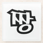 짱 JJANG - Die BEST ~ Koreanische Slang Hangul-Spra Glasuntersetzer (Vorderseite)