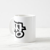 짱 JJANG - Die BEST ~ Koreanische Slang Hangul-Spra Kaffeetasse (Vorderseite Links)