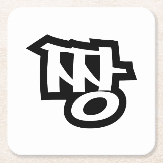 짱 JJANG - Die BEST ~ Koreanische Slang Hangul-Spra Rechteckiger Pappuntersetzer (Vorderseite)