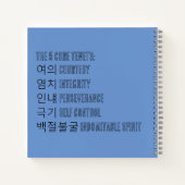 태 권 도 Taekwondo Martial Art 5 Personalisiert Notizblock (Rückseite)