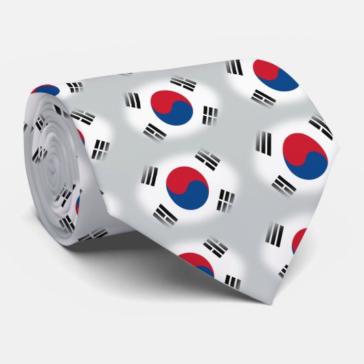 태 극 넥 타 koreanische Flagge Krawatte (Gerollt)