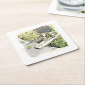 sれいやじ rechteckiger pappuntersetzer (angewinkelt)