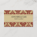 Suche nach roter damast visitenkarten Mode