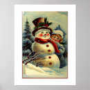 Suche nach retro schneemann poster Vintag