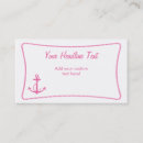 Suche nach rosa anker visitenkarten Meer