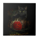 Suche nach halloween katze fliesen Schwarz