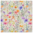 Suche nach wildblumen stoffe Aquarell