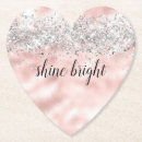 Suche nach rosa und silber untersetzer Glitzer