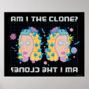 Suche nach klonen poster Rick and morty