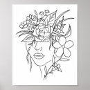 Suche nach blumendruck poster Linie