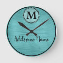 Suche nach aquamarin wanduhren Mit monogramm