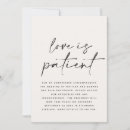 Suche nach liebe ist geduldig einladungen Einfach