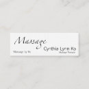 Suche nach massage mini visitenkarten Therapie