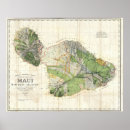 Suche nach hawaii map poster Vintag