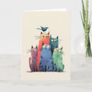 Suche nach bunte katzen karten Katzenliebhaber