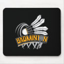 Suche nach badmintonspieler mousepads Federball
