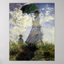 Suche nach frau mit einem sonnenschirm poster Monet