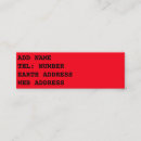 Suche nach bordeaux rot visitenkarten Jede person