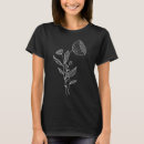 Suche nach blume schwarz weiß tshirts Modern