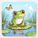 Suche nach frosch cartoon untersetzer Niedlich
