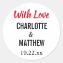 Suche nach hochzeit aufkleber Mit liebe