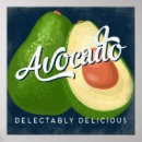 Suche nach gemüse in einer poster Avocado