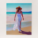 Suche nach horizont über wasser puzzle Strand