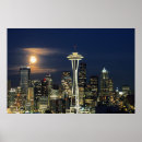 Suche nach seattle skyline poster Stadtleben