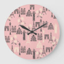 Suche nach eiffel tower wanduhren Pink
