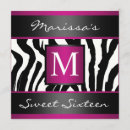 Suche nach rosa zebra 16 geburtstag einladungen Pink