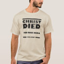 Suche nach es starb tshirts Christlich