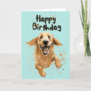 Suche nach golden retriever geburtstag karten Hund
