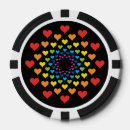 Suche nach herzen poker chips Regenbogen