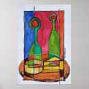 Suche nach wein und käse poster Speisen