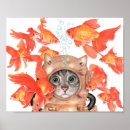 Suche nach katzen fisch poster Niedlich