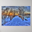Suche nach winterszene poster Sonnenuntergang