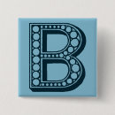 Suche nach buchstabe b buttons Dekorativ