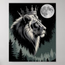 Suche nach majestätischer löwe poster Wald