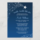 Suche nach sternschnuppen einladungen Blau