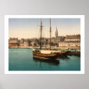 Suche nach schiffe im hafen poster Französisches