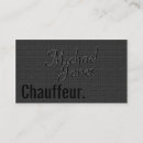 Suche nach chauffeur visitenkarten Luxus