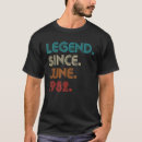 Suche nach legende seit 1982 tshirts Retro