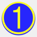 Suche nach zahl aufkleber Eins