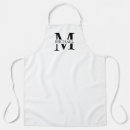 Suche nach und weißes monogramm schürzen Für ihn