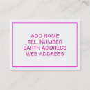 Suche nach rosa rahmen visitenkarten Jede person