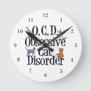 Suche nach lustige katze wanduhren Verrückte katzenfrau