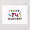 Suche nach 7 geburtstag postkarten 7 jahre alt