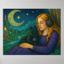 Suche nach mädchen mit katze poster Für alle