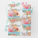 Suche nach hibiskus geschenkpapier Aquarell